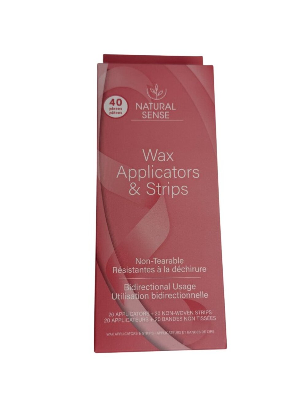 Natural Sense Wax Applicators Strips 40 Pc Hair Removal Kit Non Woven NWT